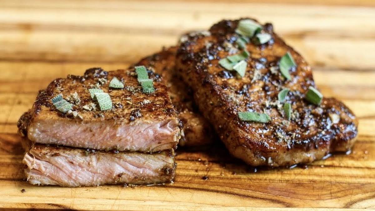 Raw Duroc Boneless Pork Loin Filets Hand Trimmed 8 ounces each, 4 loin filets per order