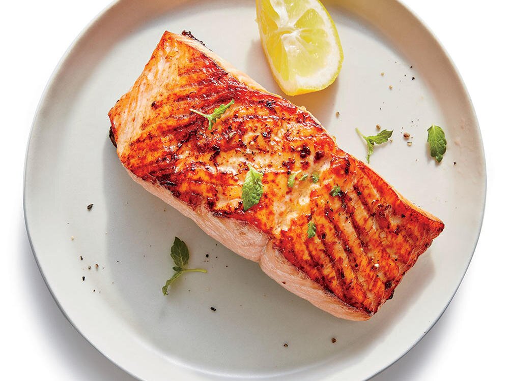 Raw Atlantic Norwegian Salmon Center Cut Filet 8 ounce Frozen, 4 filets per order